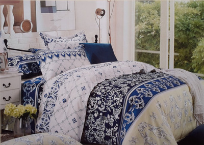 51% OFF on Solitaire Polycotton Printed Double Bedsheet