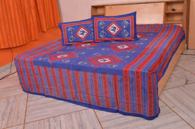 60% OFF on Flexi Cotton Printed Double Bedsheet