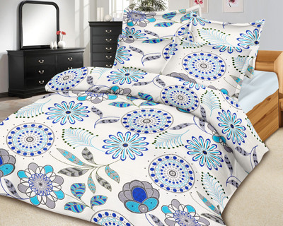 68% OFF on Ahmedabad Cotton Cotton Floral Double Bedsheet 1 Double Bedsheet, 2 Pillow Covers, Blue 68% OFF on Ahmedabad Cotton Cotton Floral Double Bedsheet 1 Double Bedsheet, 2 Pillow Covers, Blue