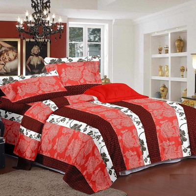 32% OFF on Zigma Collections Cotton Floral King Bedsheet