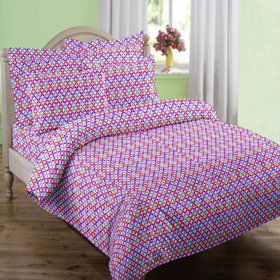 49% OFF on Swaas Cotton Printed Queen Bedsheet