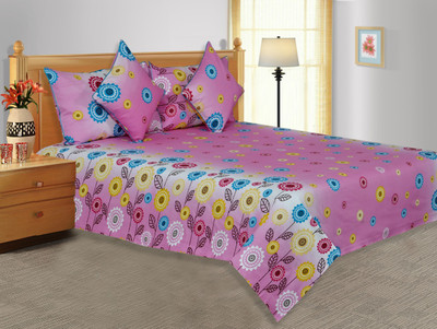 20% OFF on Salona Bichona Cotton Printed Double Bedsheet 1 Bedsheet, 2 Pillow Covers, Pink 20% OFF on Salona Bichona Cotton Printed Double Bedsheet 1 Bedsheet, 2 Pillow Covers, Pink