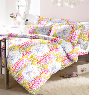 30% OFF on Raymond Cotton Printed Double Bedsheet 1 Bedsheet, 2 Pillow Covers, Pink 30% OFF on Raymond Cotton Printed Double Bedsheet 1 Bedsheet, 2 Pillow Covers, Pink