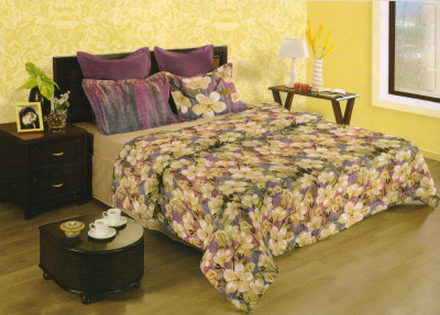 30% OFF on Birla Century Cotton Floral King Bedsheet