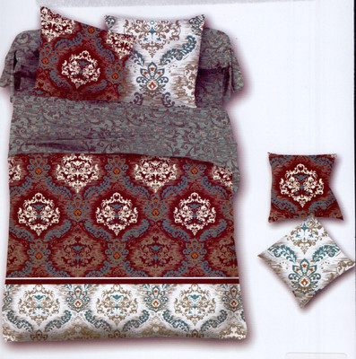 36% OFF on Ross Luxury Living Polyester Damask Double Bedsheet