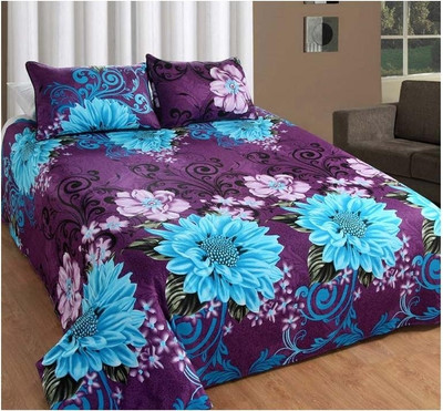 41% OFF on Sunflower Cotton Printed Double Bedsheet
