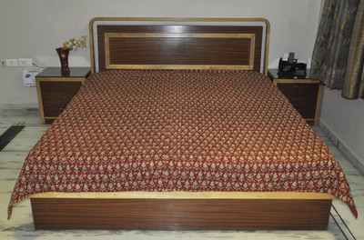 50% OFF on Lal Haveli Cotton Paisley Double Bedsheet