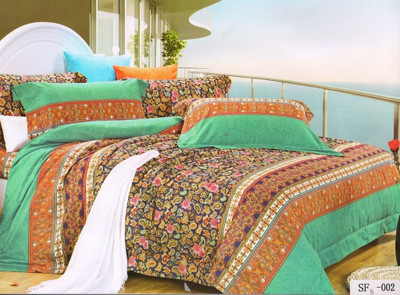 50% OFF on Solitaire Cotton Printed Double Bedsheet