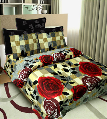 61% OFF on Shopgrab Cotton Floral Double Bedsheet