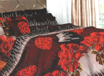 46% OFF on Retro Pool Polycotton Floral Double King Bedsheet
