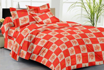 58% OFF on Buyclues Cotton Abstract King sized Double Bedsheet 58% OFF on Buyclues Cotton Abstract King sized Double Bedsheet