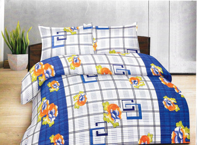 25% OFF on Goodwill Cotton Printed Double Bedsheet 1Bedsheet, 2Pillow cover, Multicolor