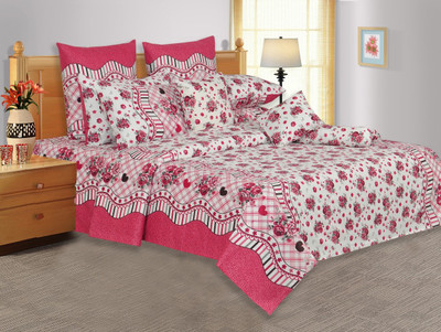 50% OFF on Salona Bichona Cotton Floral Double Bedsheet 1 Double Bedsheet, 2 Pillow covers, Pink 50% OFF on Salona Bichona Cotton Floral Double Bedsheet 1 Double Bedsheet, 2 Pillow covers, Pink