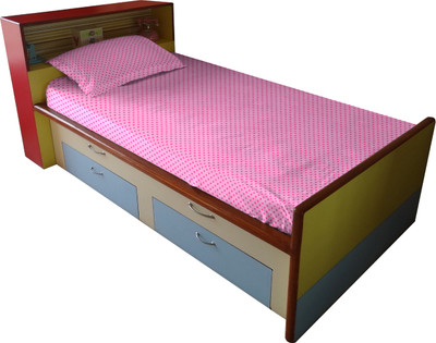 50% OFF on The Kids Decor Cotton Self Design Single Bedsheet