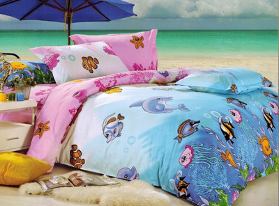 50% OFF on Enfin Homes Polycotton Printed Double Bedsheet 1 Bedsheet, 2 Pillow Covers, Blue