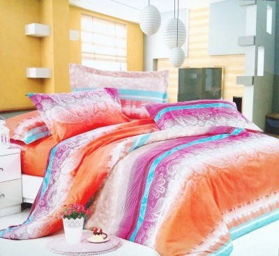 1% OFF on Tjar Polyester Abstract Double Bedsheet
