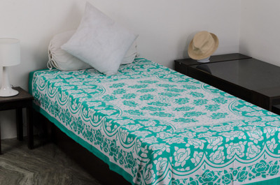 50% OFF on Vivid Rajasthan Cotton Printed Single Fitted Bedsheet