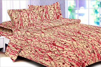 51% OFF on Aalidhra Techtex Cotton Printed Double Bedsheet