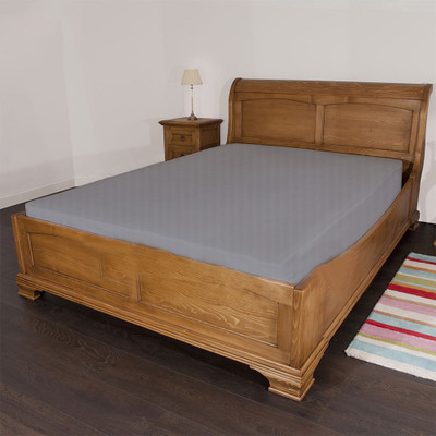 38% OFF on Misr Cotton Striped King Fitted Bedsheet