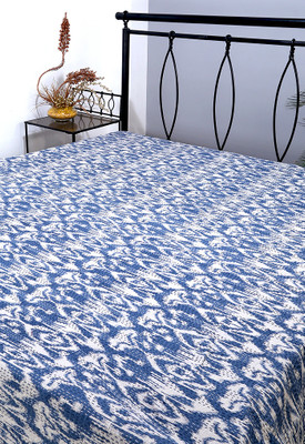 57% OFF on Rajrang Cotton Ikat Double Bedsheet 1 Bedsheet, White, Blue 57% OFF on Rajrang Cotton Ikat Double Bedsheet 1 Bedsheet, White, Blue