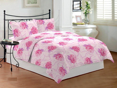 40% OFF on Bombay Dyeing Polycotton Printed Double Bedsheet 2 Pillow Covers, 1 Bedsheet, Multicolor
