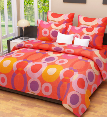 66% OFF on Home Candy Cotton Polka Double Bedsheet