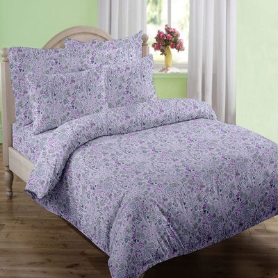 Swaas Cotton Printed Queen Bedsheet
