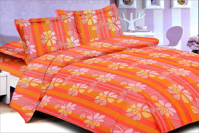 41% OFF on Urban Style Cotton Floral Double Bedsheet 1 Bedsheet, Multicolor