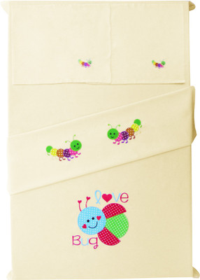 29% OFF on Baby Rap Cotton Embroidered Crib Bedsheet