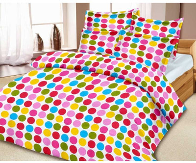 42% OFF on Ahmedabad Cotton Cotton Polka Double Bedsheet 1 Bedsheet, 2 Pillow Covers, Multicolor 42% OFF on Ahmedabad Cotton Cotton Polka Double Bedsheet 1 Bedsheet, 2 Pillow Covers, Multicolor