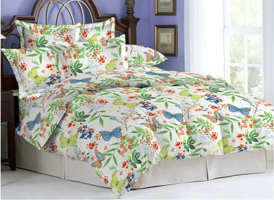 11% OFF on Bombay Dyeing Cotton Printed Double Bedsheet 2 Pillow Covers, 1 Bedsheet