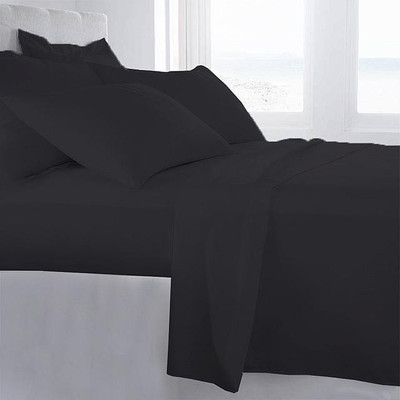 5% OFF on LNT Cotton Solid Single Bedsheet