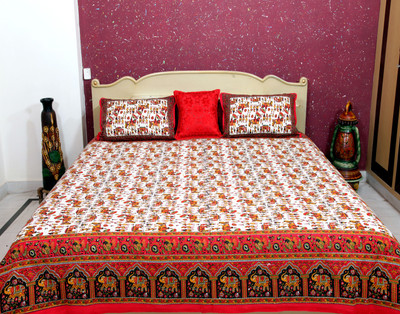 23% OFF on Snehkriti Cotton Printed Double Bedsheet