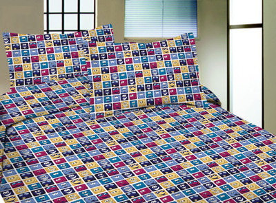 56% OFF on Lali Prints Cotton Printed Single Bedsheet 1 Bedsheet, Multicolor