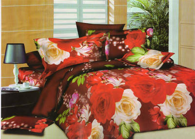33% OFF on Vrinda Cotton Printed Double Bedsheet