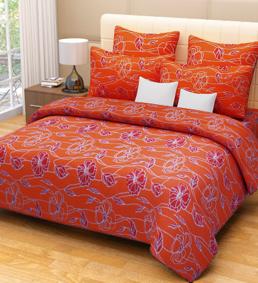 73% OFF on Home Candy Cotton Floral Double Bedsheet