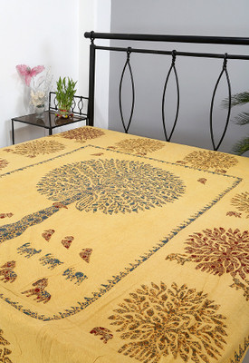 58% OFF on Rajrang Cotton Abstract Double Bedsheet 1 Bedsheet, Multicolor