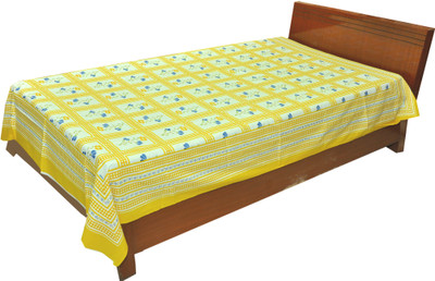 77% OFF on Shop Rajasthan Cotton Checkered Single Bedsheet