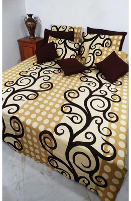 53% OFF on Heritagefabs Cotton Printed Double Bedsheet