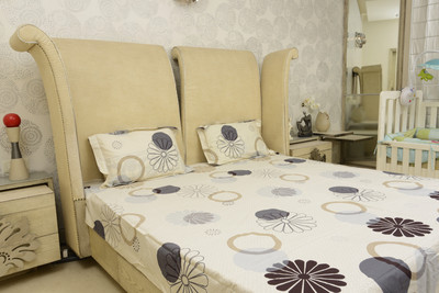 40% OFF on Sassoon Cotton Graphic Double Bedsheet