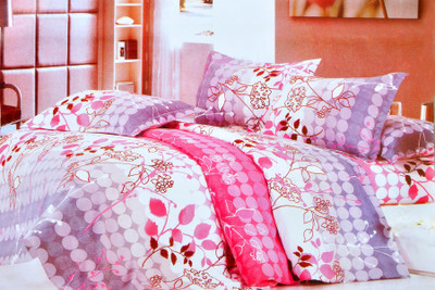 73% OFF on La Elite Polyester Printed Double Bedsheet 1 Double Bed Sheet, 2 Pillow Covers, White