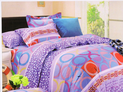 72% OFF on Valtellina Polycotton Geometric Double Bedsheet