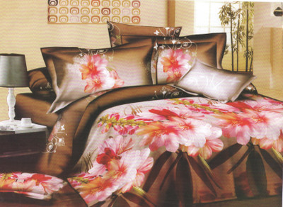 22% OFF on Royal Collection Cotton Floral Double King Bedsheet