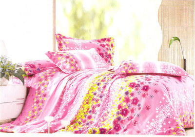 57% OFF on Breeza Polycotton Floral Double Bedsheet