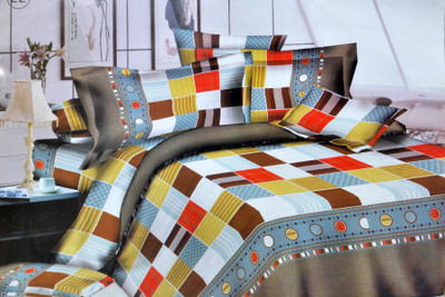 72% OFF on La Elite Polyester Printed Double Bedsheet 1 Double Bed Sheet, 2 Pillow Covers, Grey