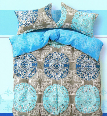 22% OFF on Ross Luxury Living Cotton Abstract Double Bedsheet