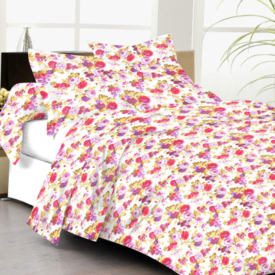 61% OFF on Lali Prints Cotton Floral Double Bedsheet 1 Bedsheet, 2 Pillow Covers, Pink 61% OFF on Lali Prints Cotton Floral Double Bedsheet 1 Bedsheet, 2 Pillow Covers, Pink