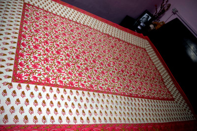 33% OFF on Rajasthani Decor Cotton Printed Single Bedsheet