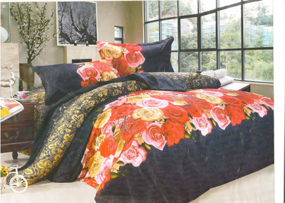 55% OFF on Fablooms Polycotton Floral Double Bedsheet