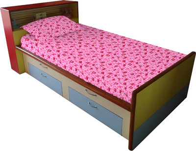 50% OFF on The Kids Decor Cotton Self Design Single Bedsheet